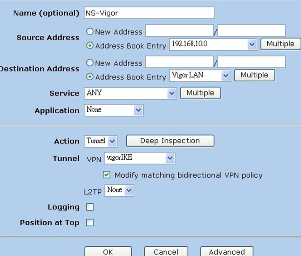 Juniper IPSec设定完成