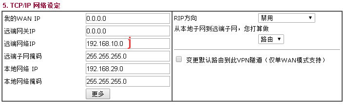 vigorvpn子网设定